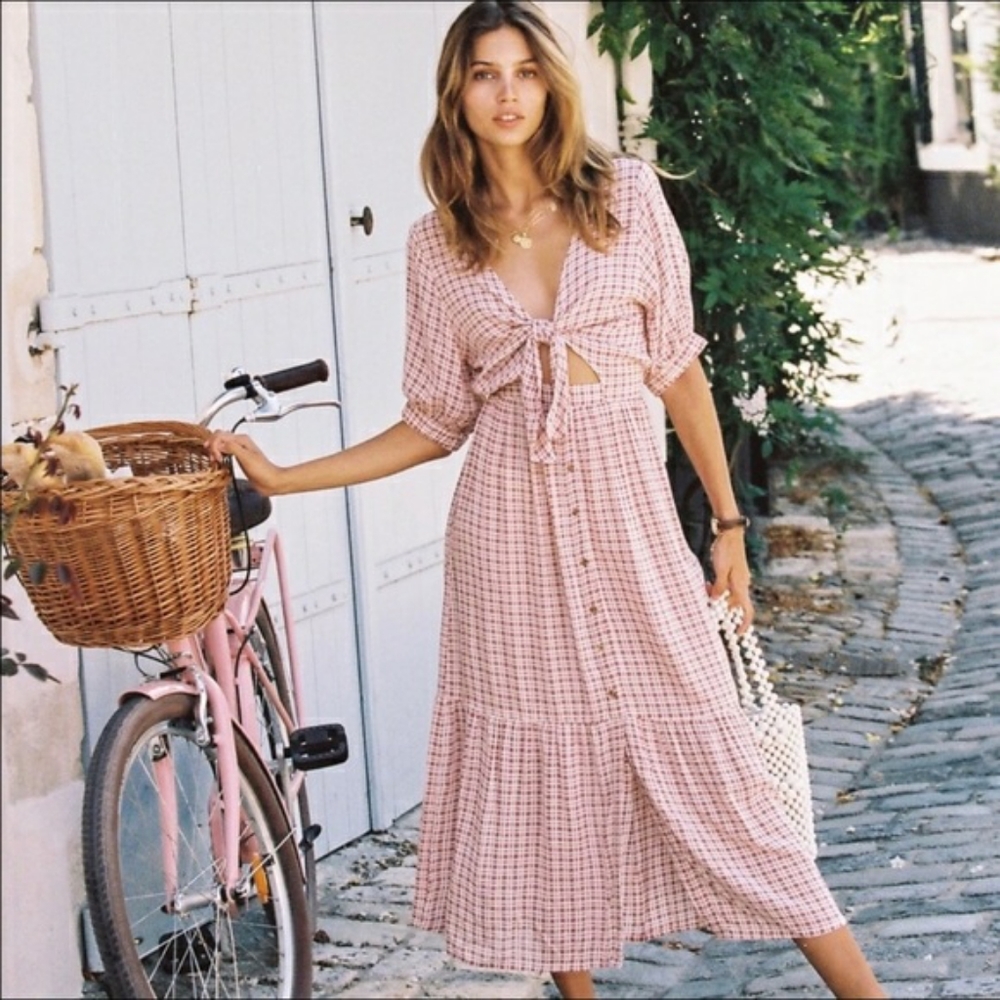 Faithfull The Brand Maple Midi Dress